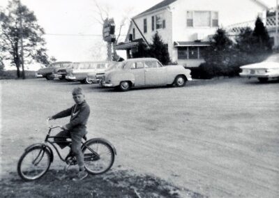 John on his bike 1961